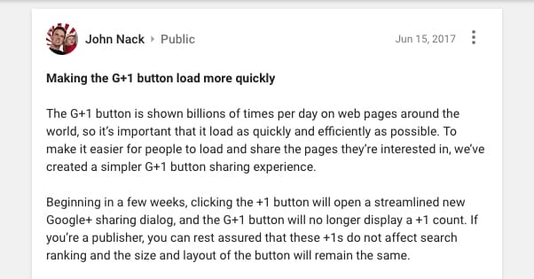 Google Plus Official Announcement