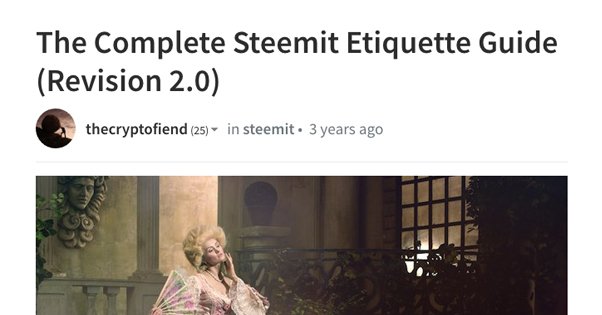 Etiquette Guidelines