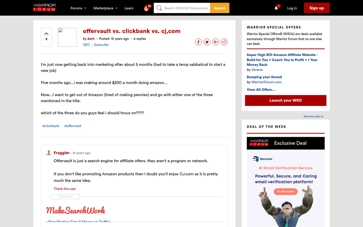 Third party website verification check interface