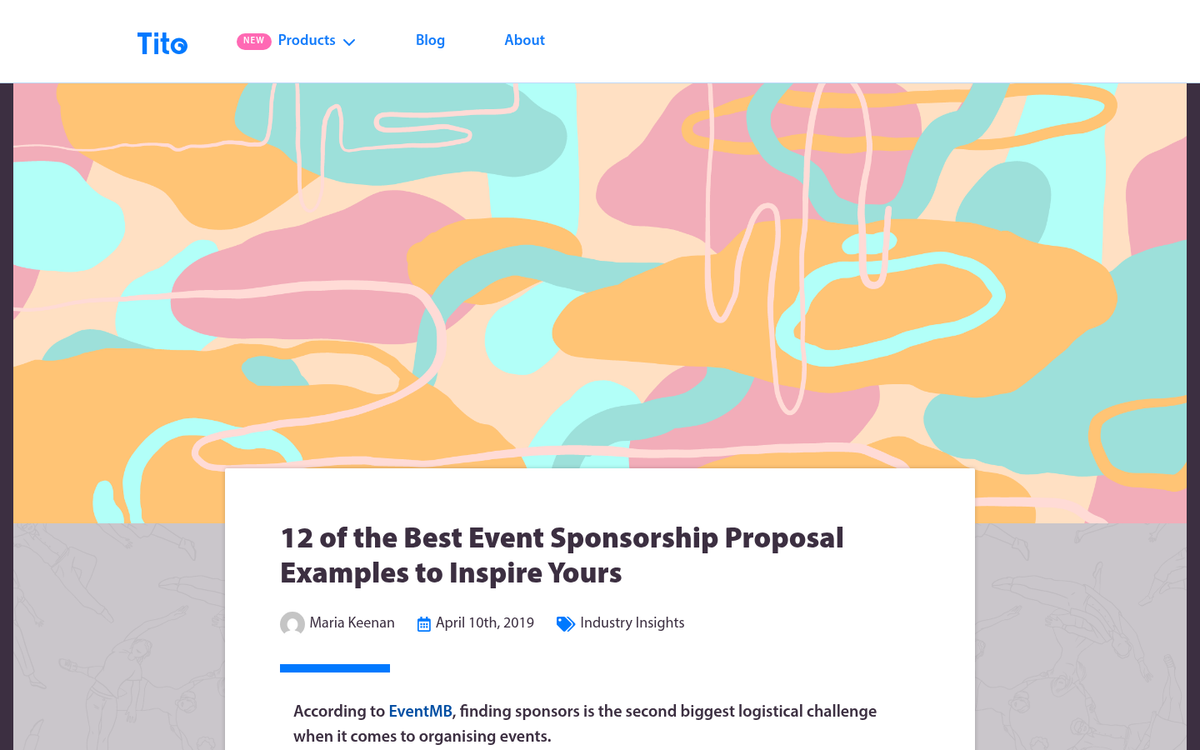 Corporate event sponsor banner display setup