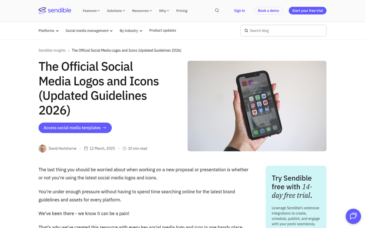 Social media platform website screenshot