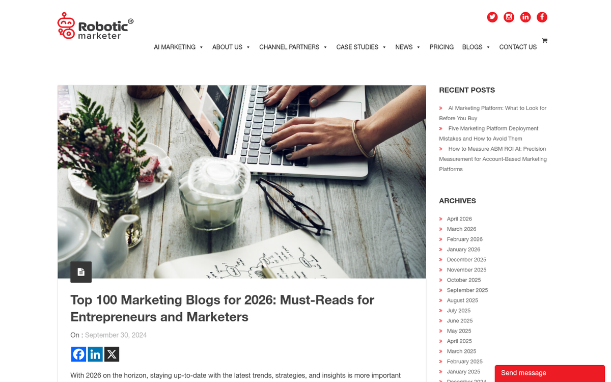 Personal blog resources sharing website screenshot
