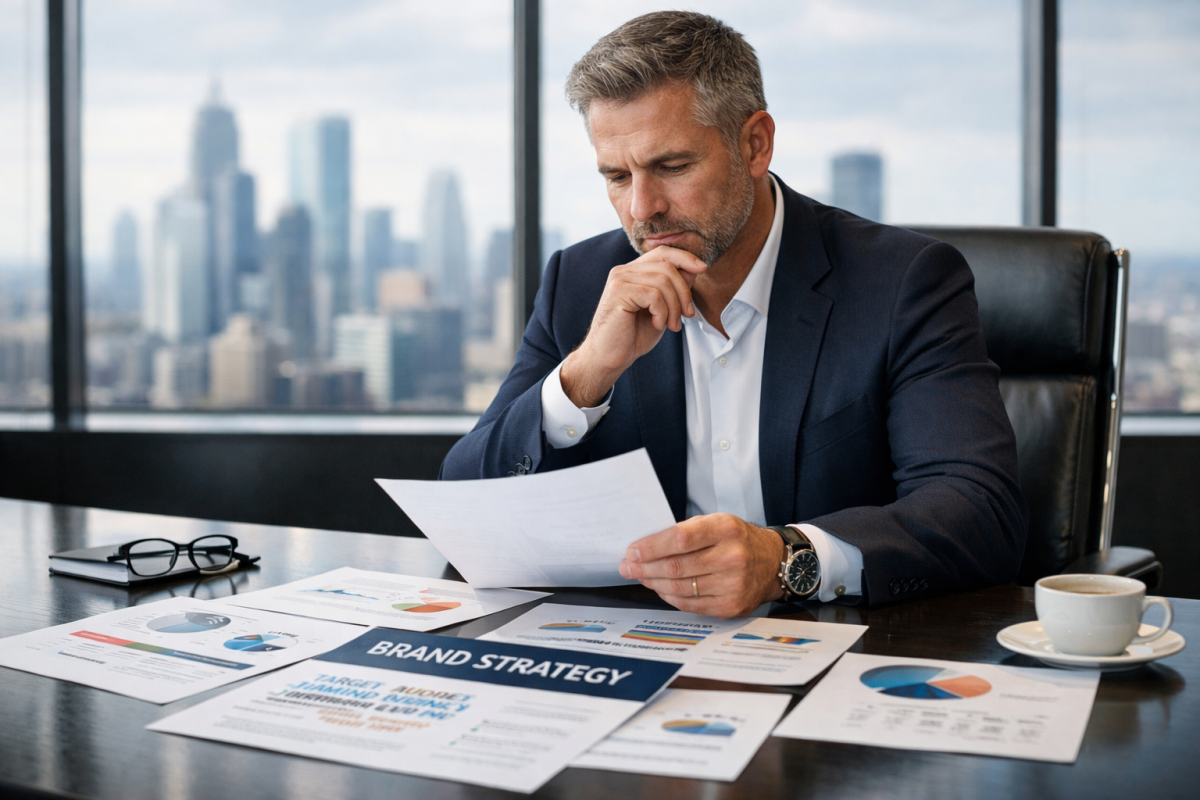 Person rebranding a blog with new name