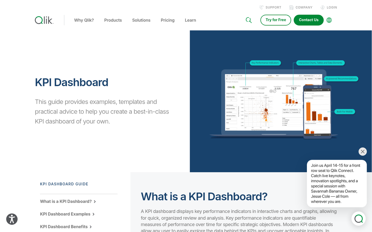 Dashboard displaying key marketing performance metrics