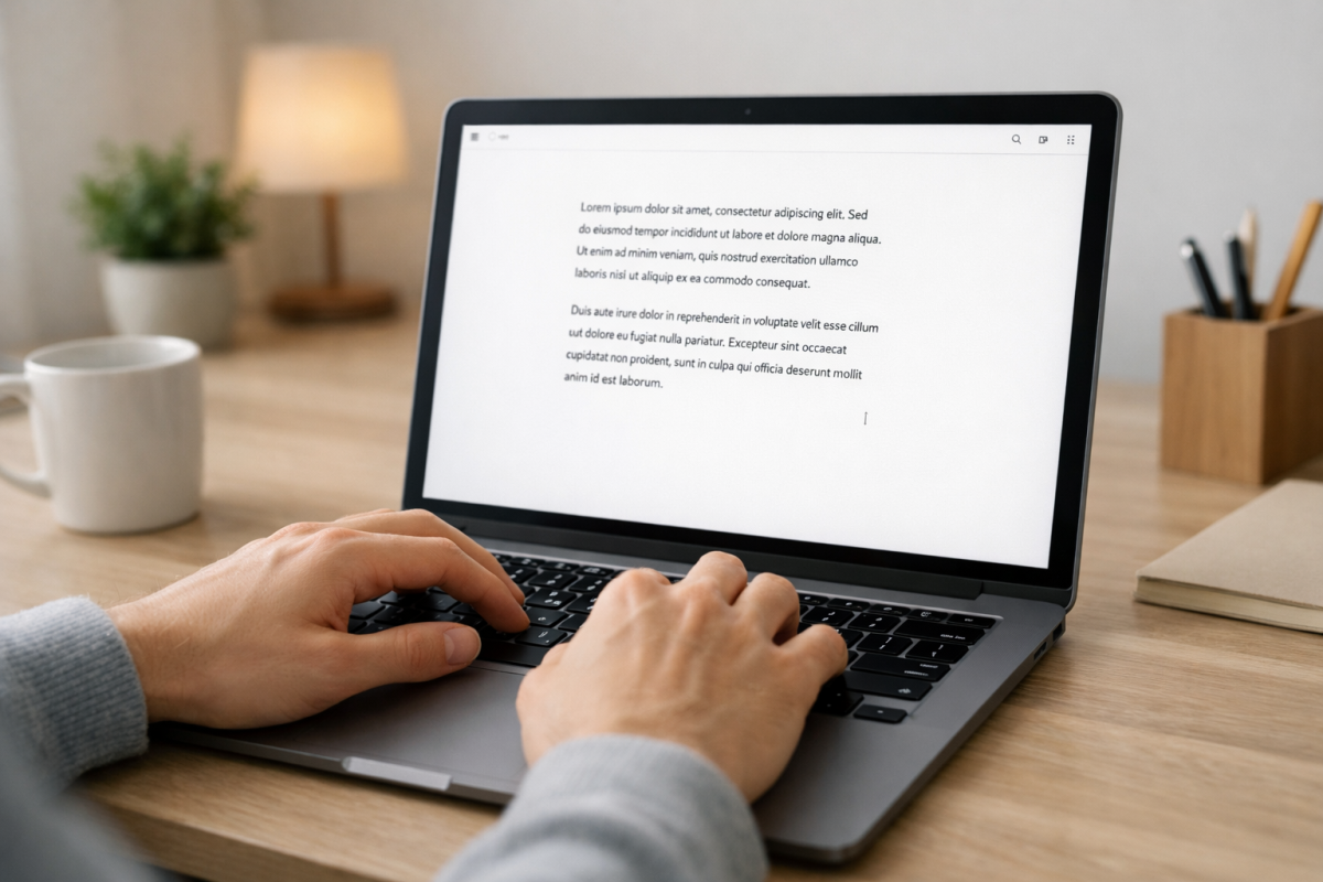 WordPress block editor distraction-free mode interface