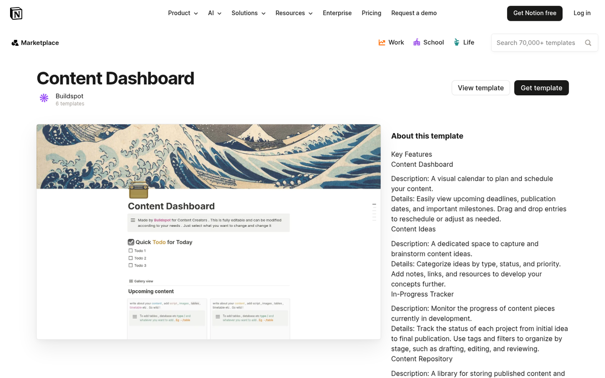 Notion app interface for distraction-free writing