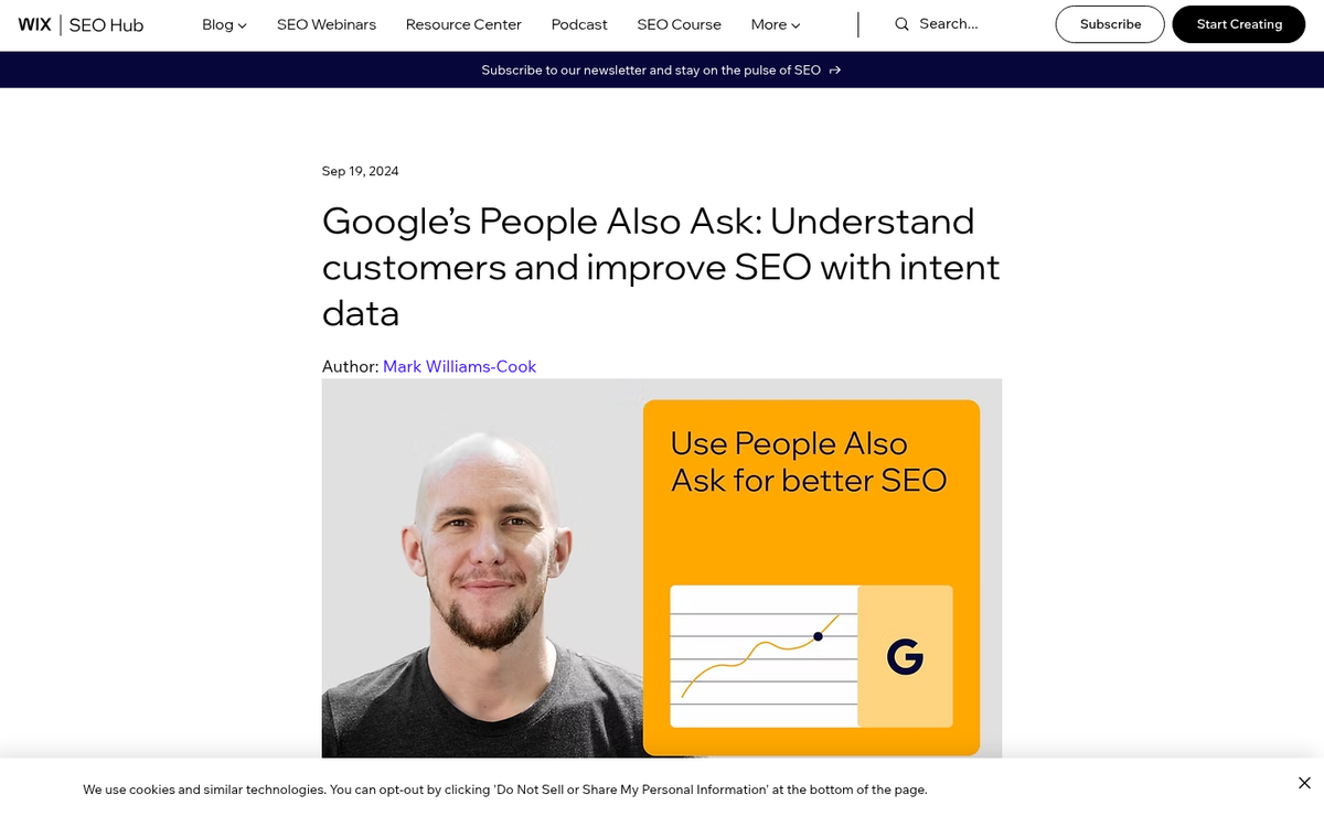 Person typing question into Google search