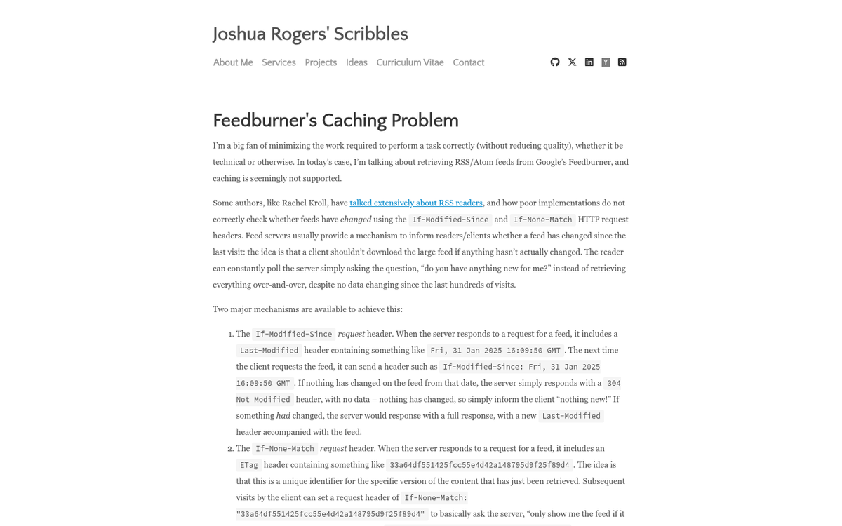 FeedBurner service showing outdated interface issues