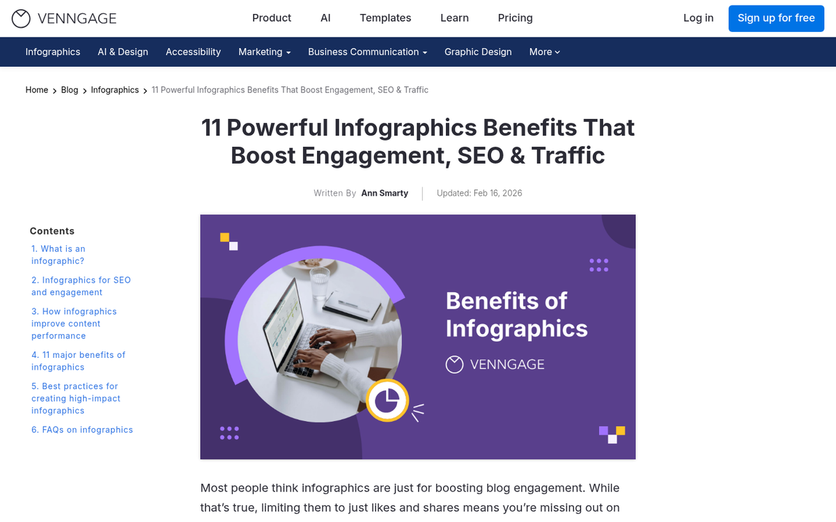 Colorful infographic displaying marketing statistics visually