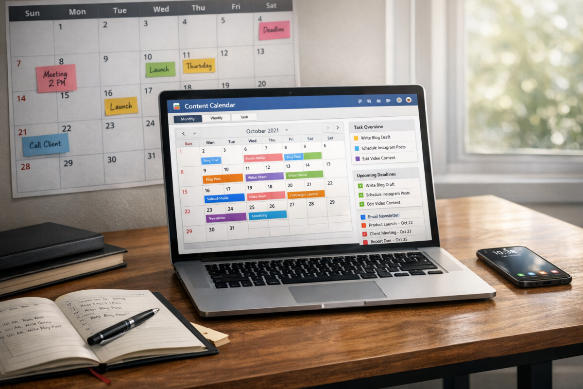 Calendar tools comparison on screen