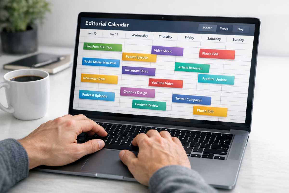 Editorial calendar plugin interface in WordPress