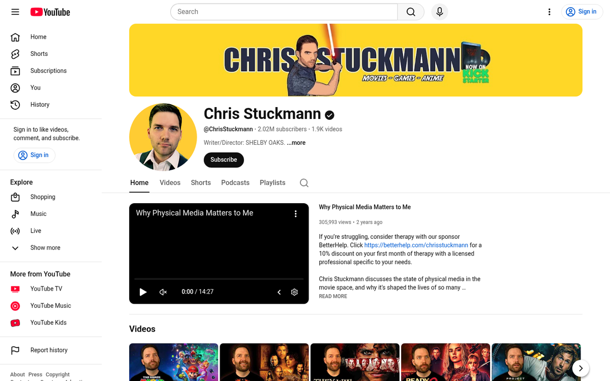 Video review blog post layout example