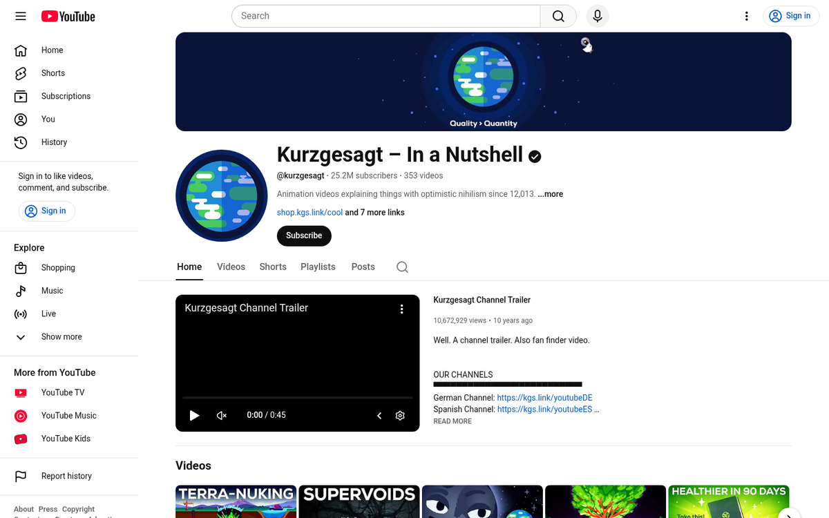 Concept explanation video embedded in WordPress