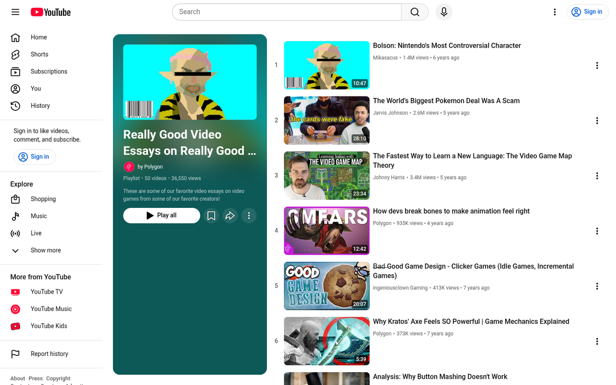 Videogame streaming WordPress blog screenshot