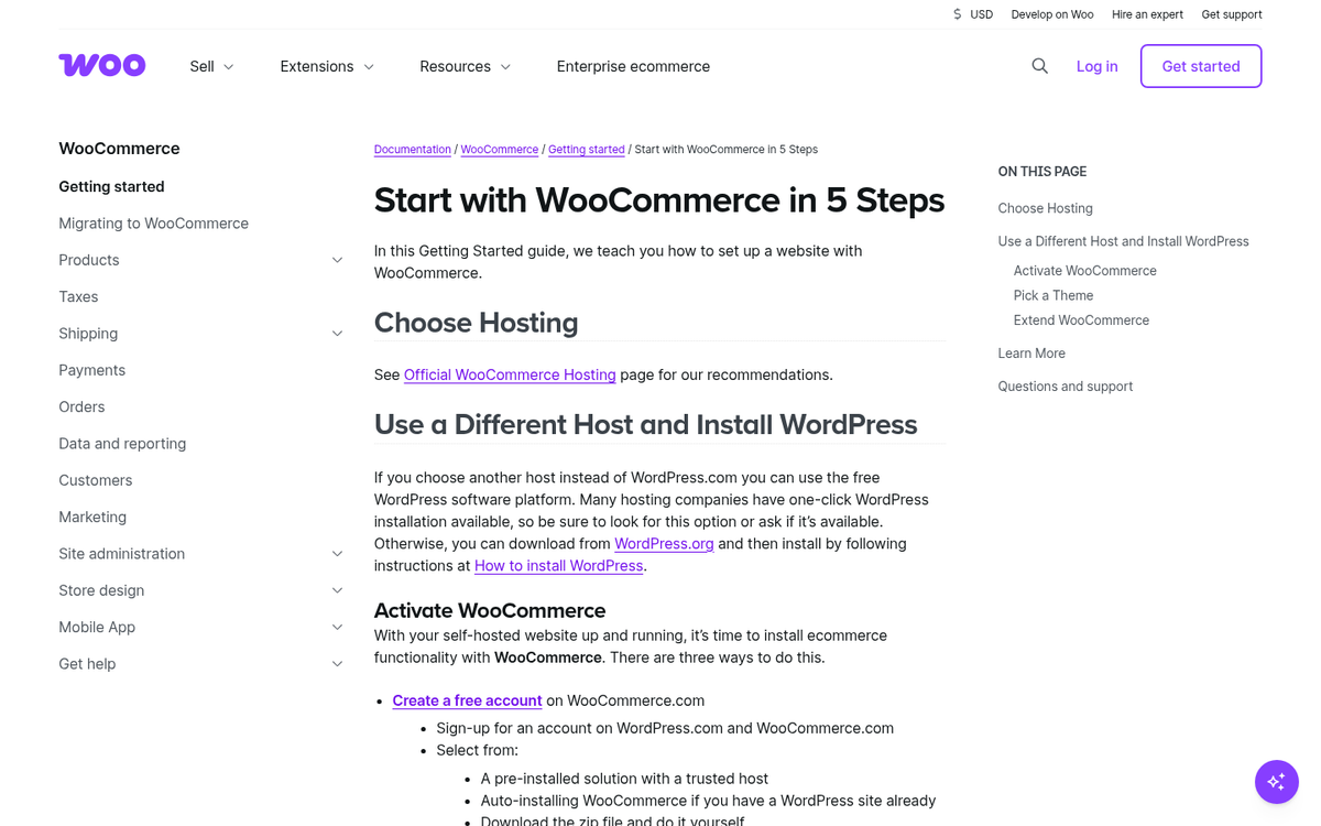 WordPress business ecommerce website screenshot