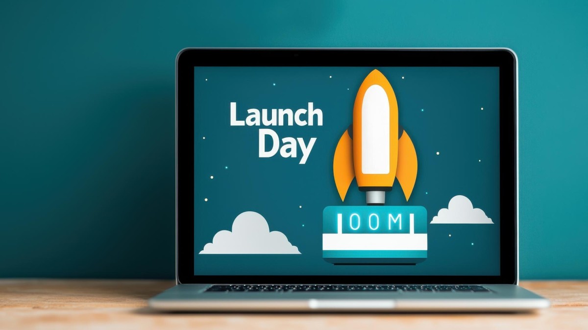 Person building excitement on social media