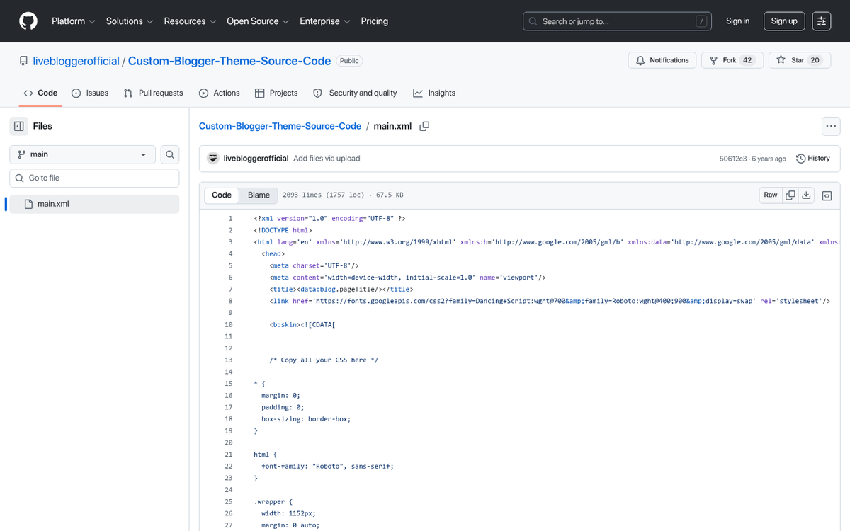 Blogger website ownership lookup search results