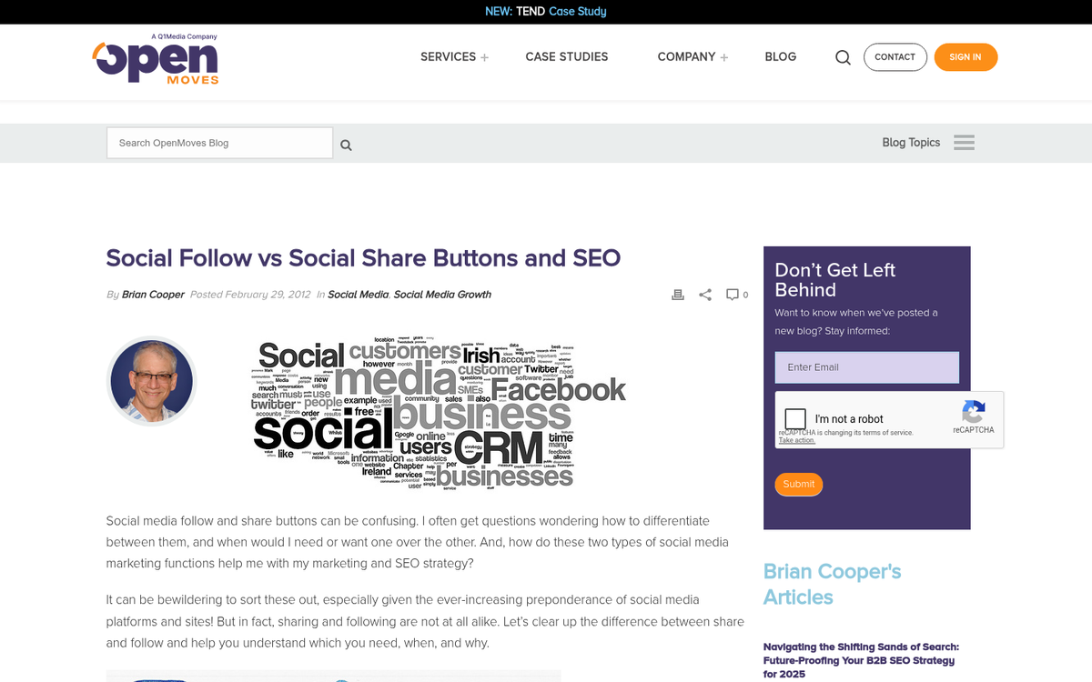 Two types of social media buttons displayed