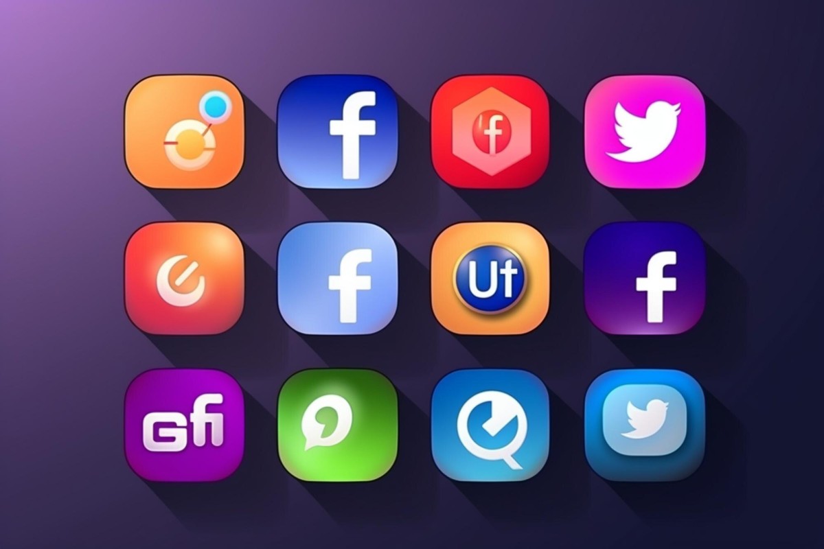 Facebook social media share button icon