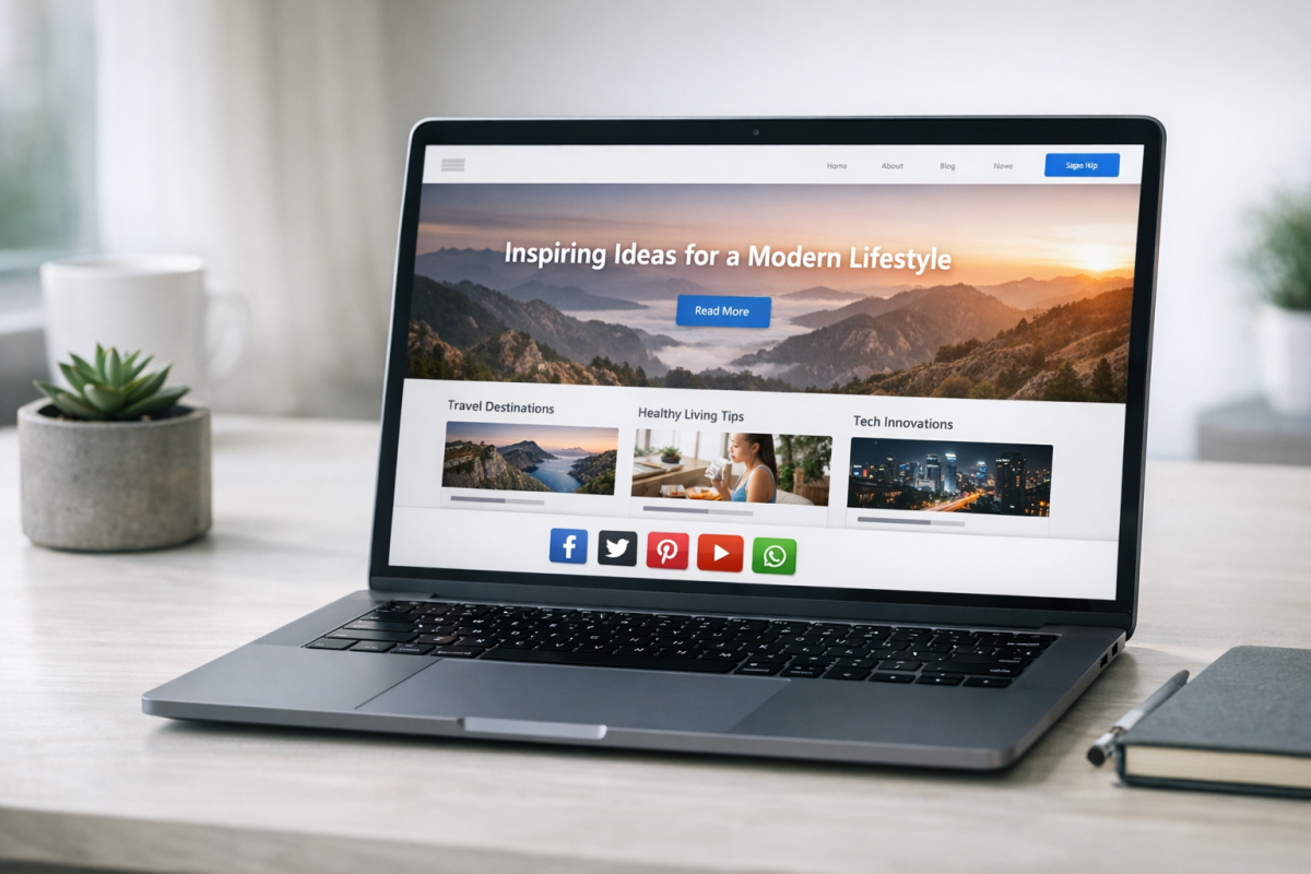 WordPress.com social sharing buttons on post