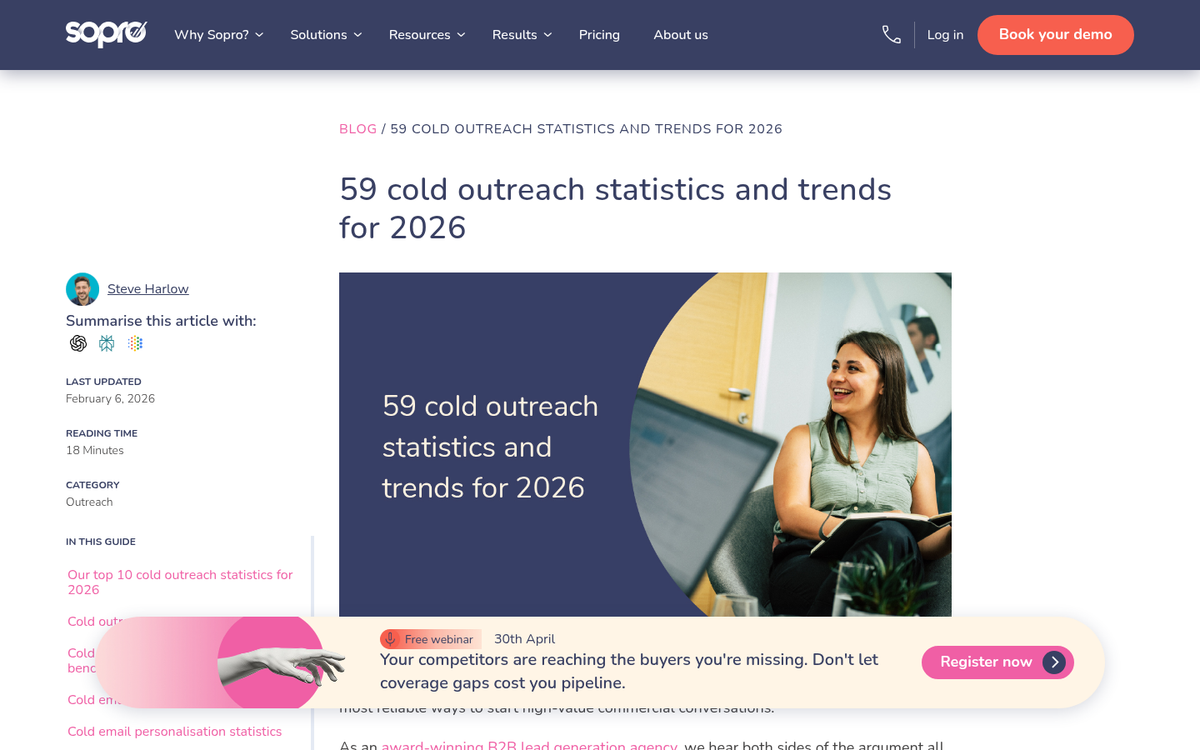 Screenshot of direct outreach message to source