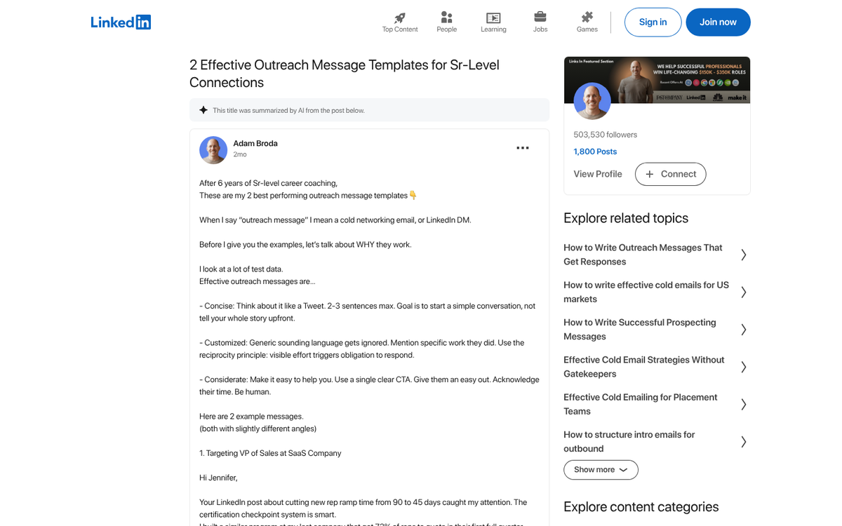 Screenshot of a direct message conversation