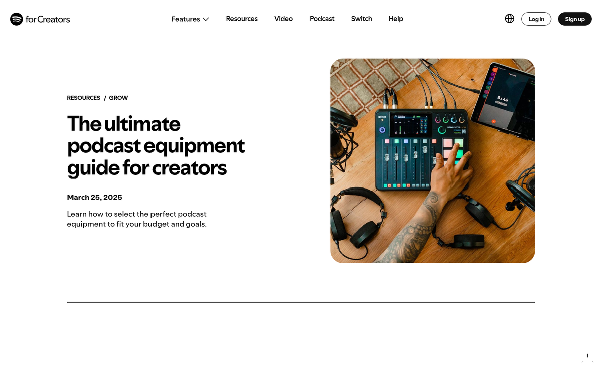 Podcast episode content conversion interface screenshot