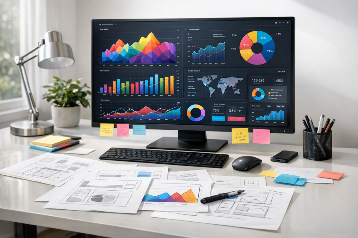 Colorful infographic displaying organized content visually