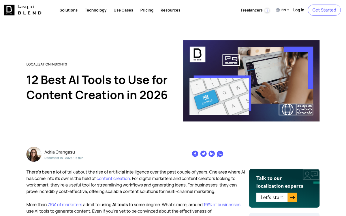 AI tools dashboard for content promotion