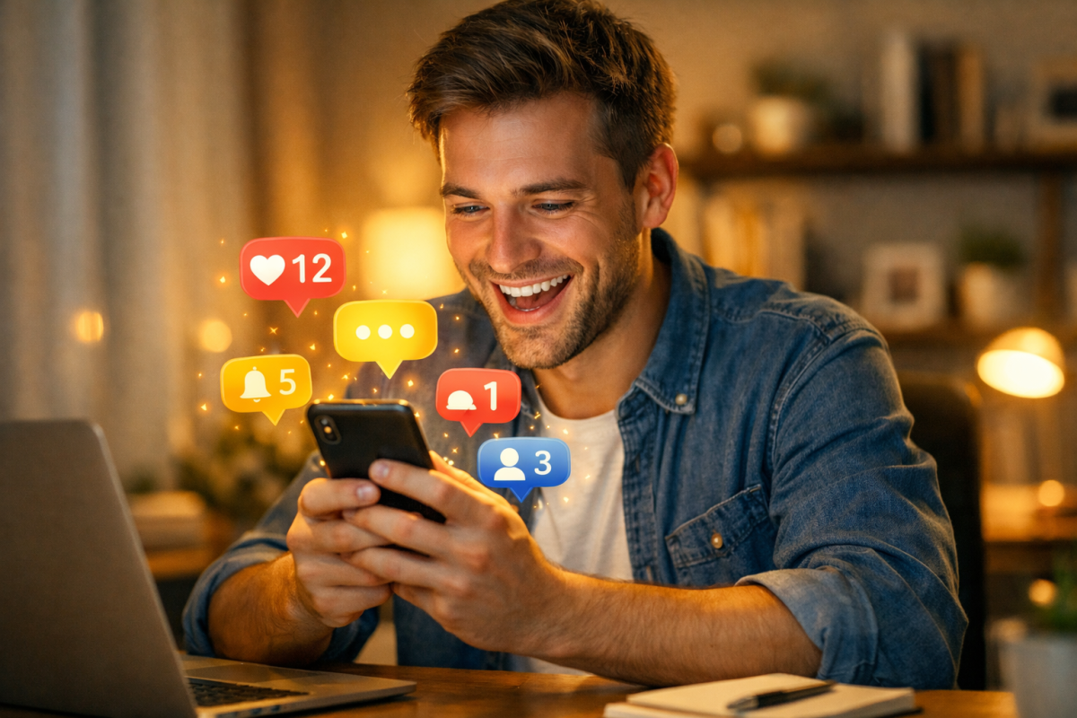 Positive feedback loop diagram with arrows cycling