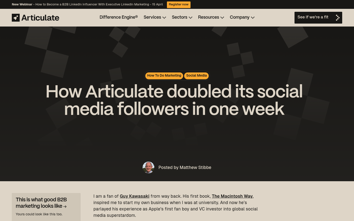 Guy Kawasaki social media profile screenshot