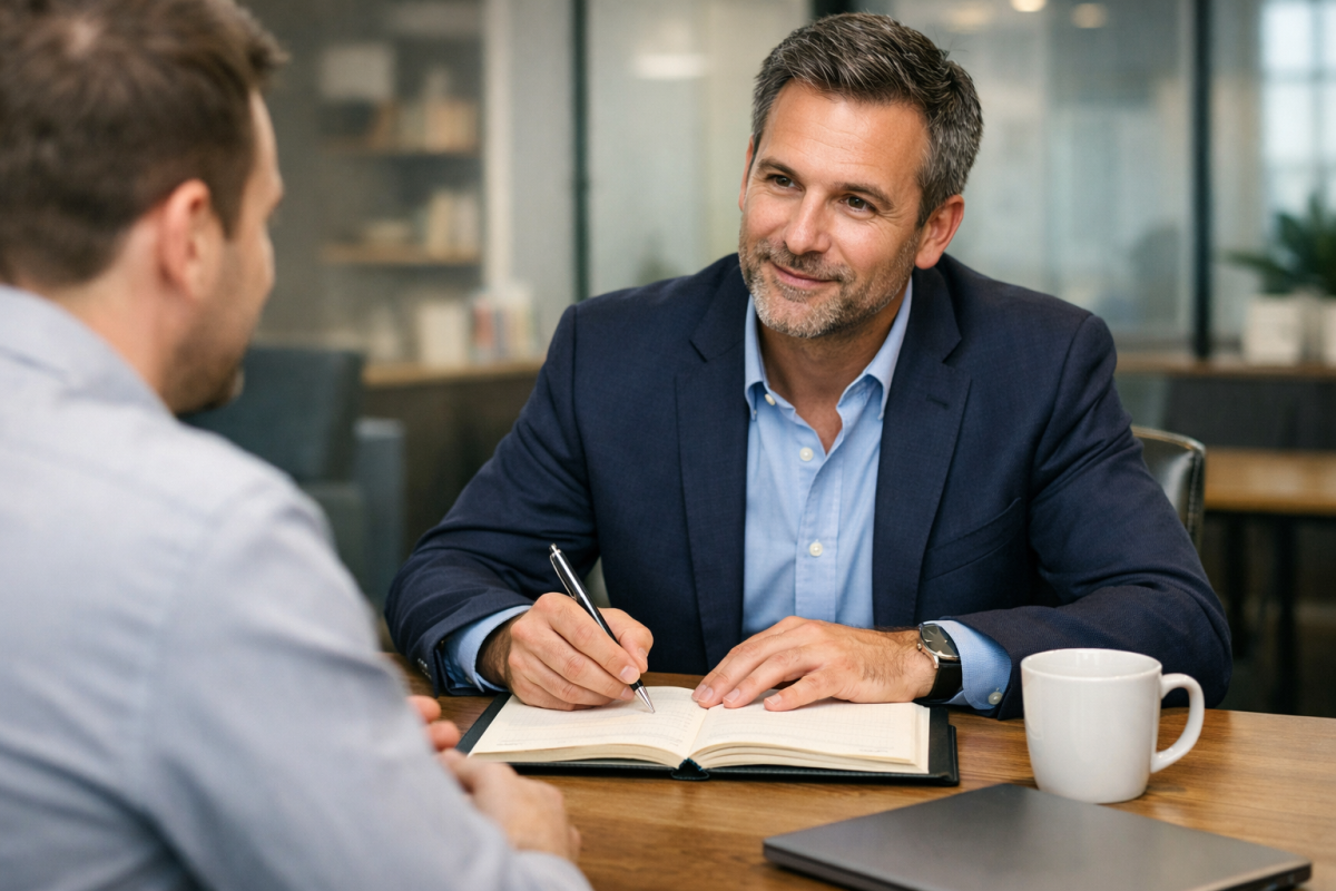 Person blogging about audience pain points