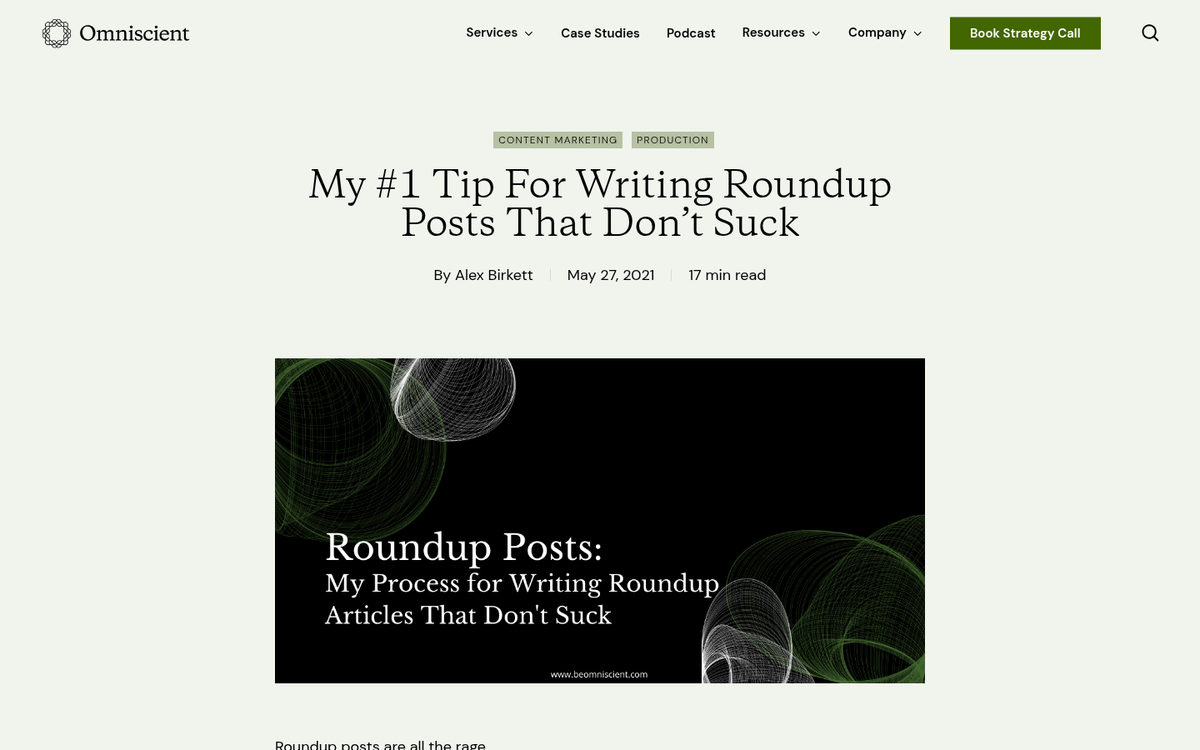 Blogger submitting post to top list site