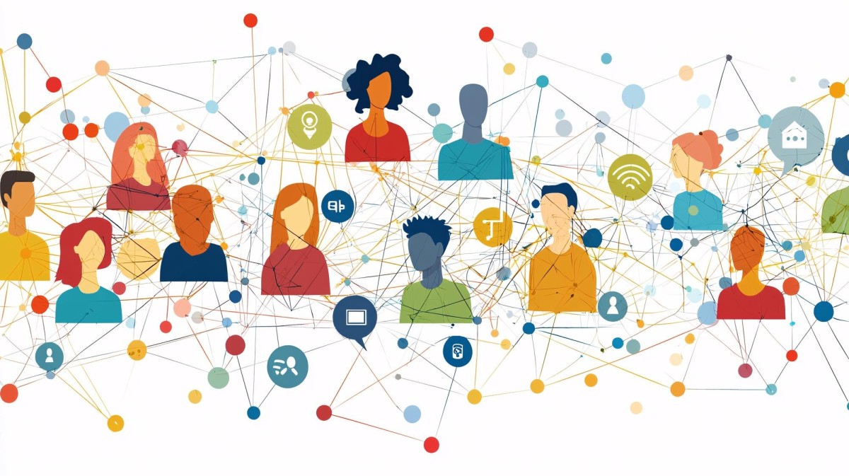 People sharing content in online social groups