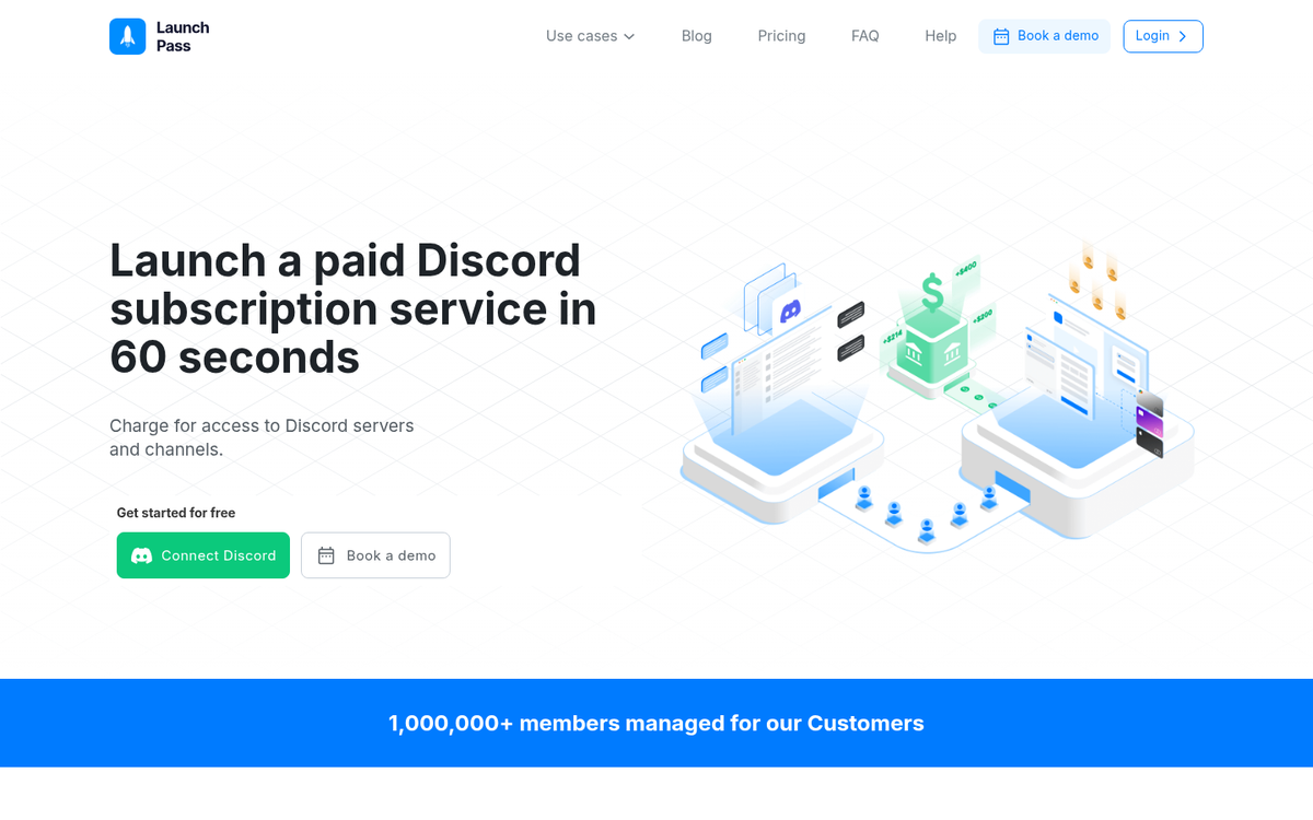 Exclusive online community membership portal interface