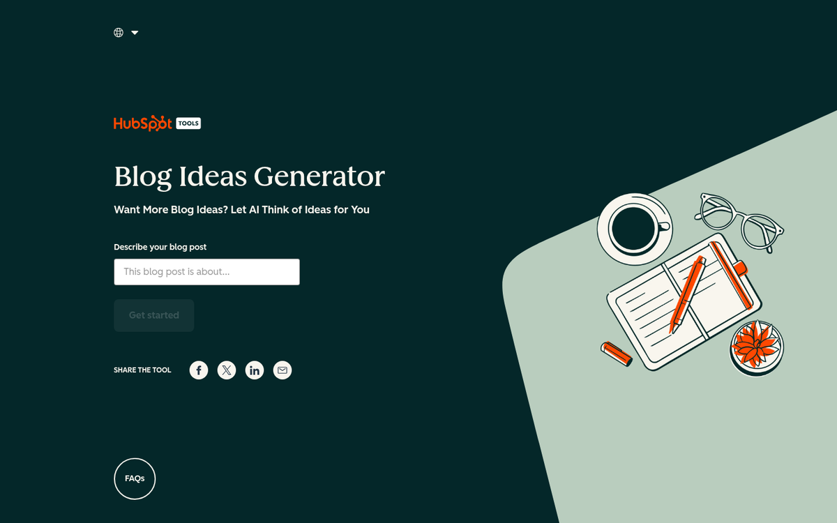 Person brainstorming blog content ideas