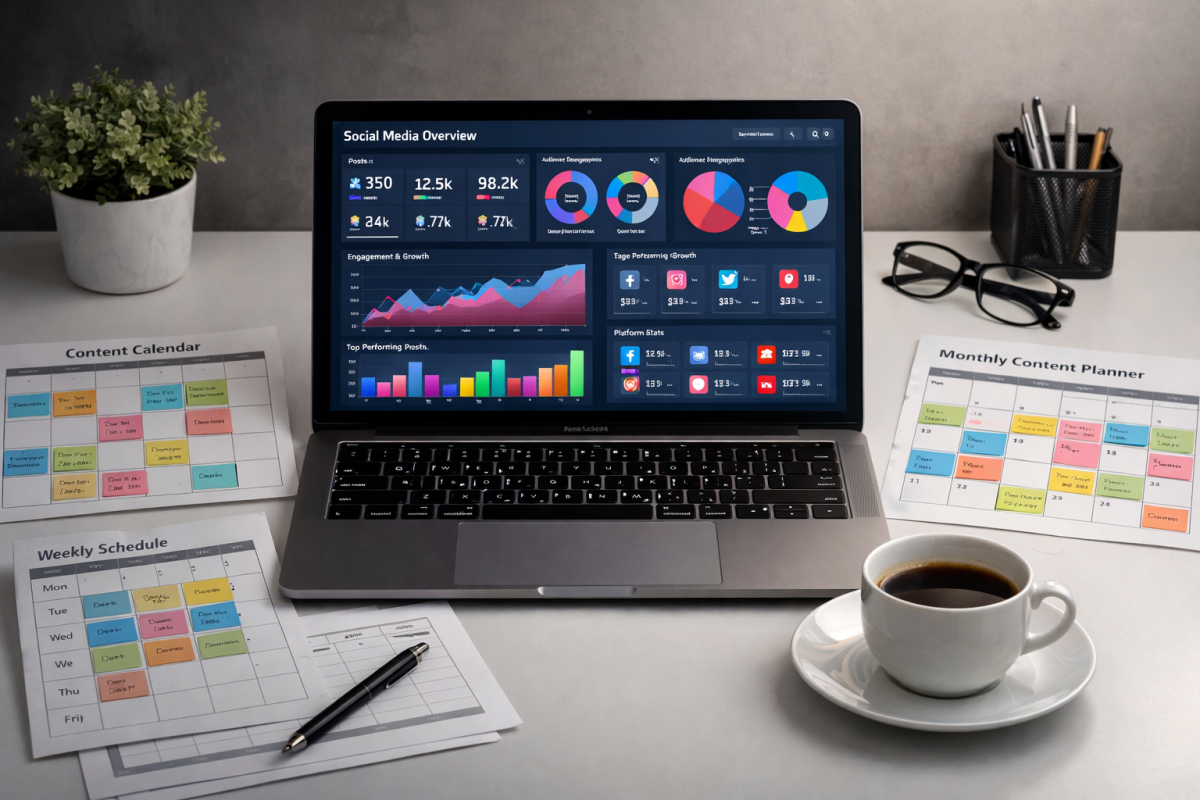 Lately.ai social media automation dashboard interface