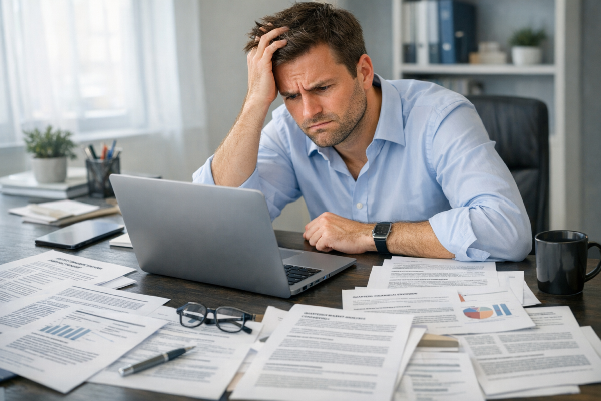 Abbreviations crossed out in blog headline text