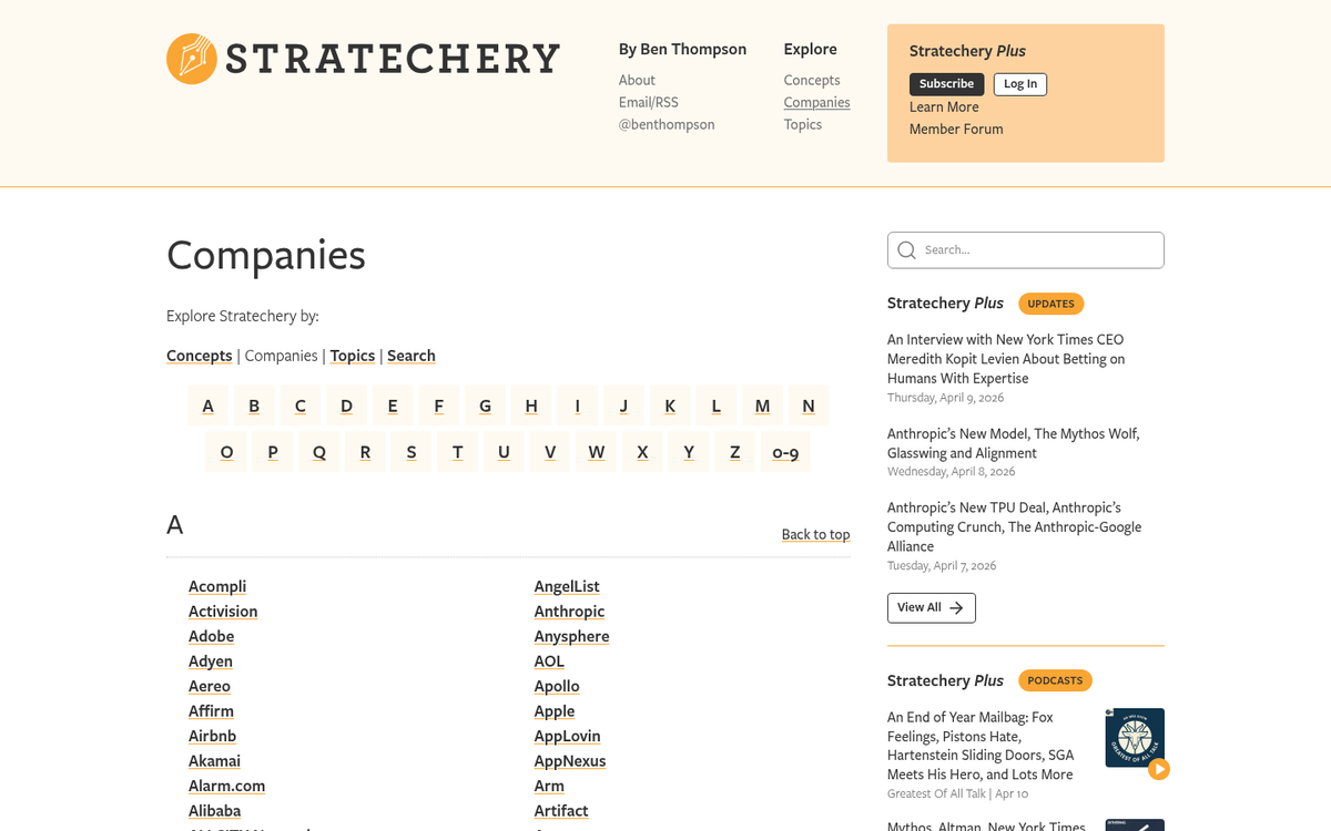 Distinctive blog branding on a website screenshot