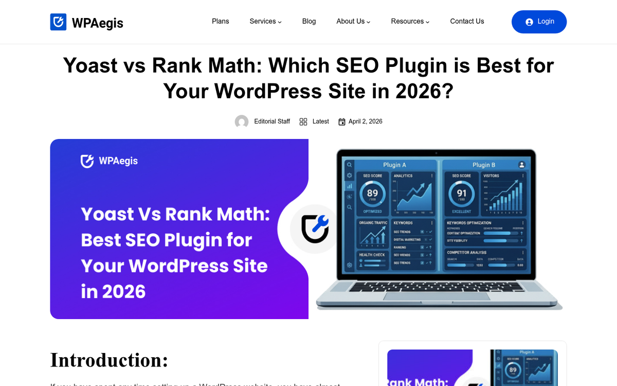 WordPress SEO plugin dashboard interface screenshot