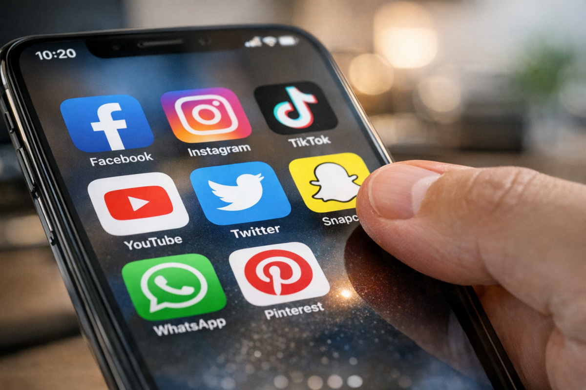 Social sharing buttons on a blog post