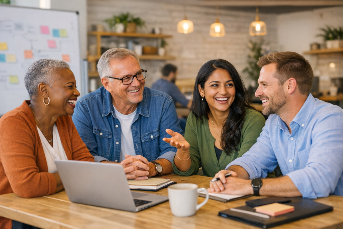 Person shifting mindset toward positive thinking