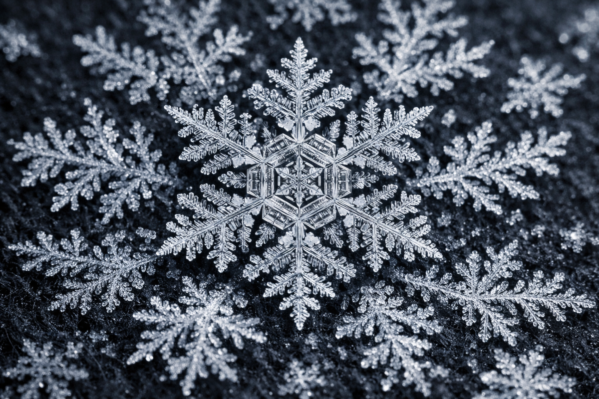 Snowflake expanding from a central blog topic