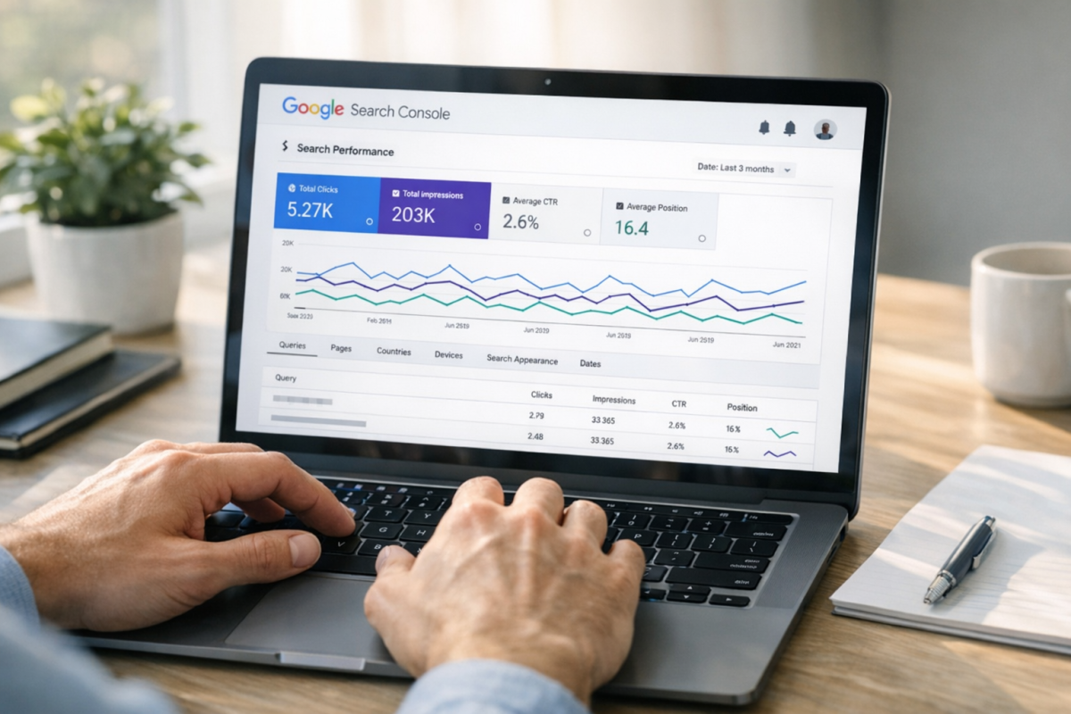 Google Search Console sitelinks management interface