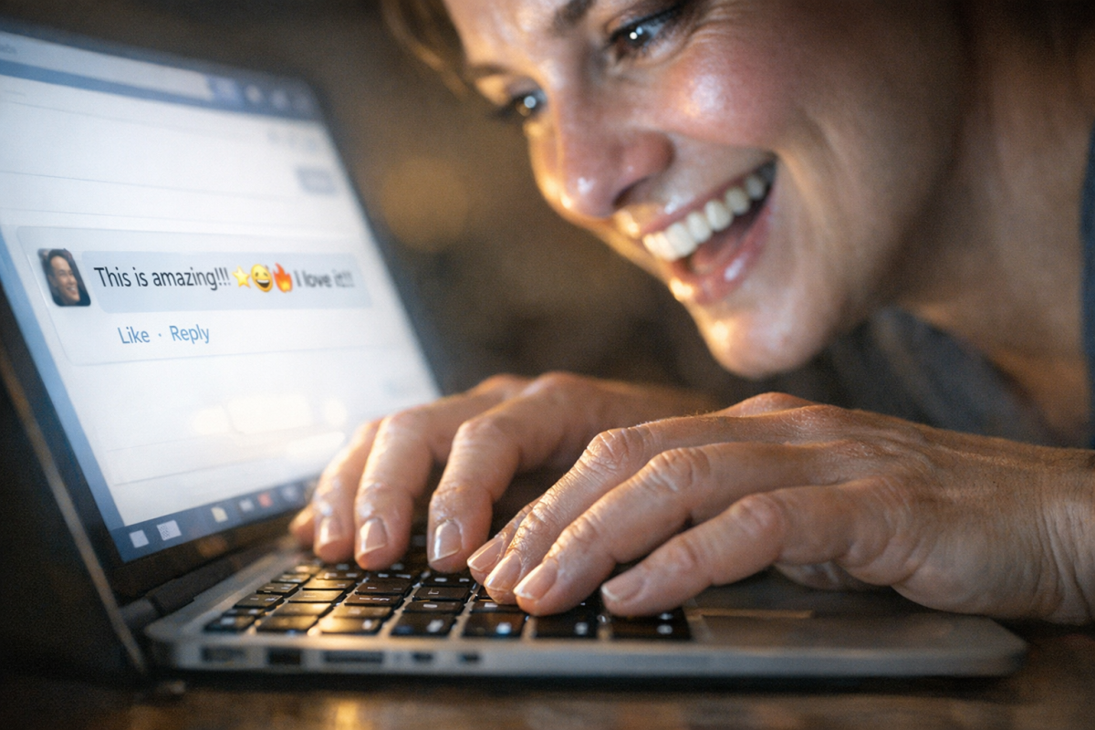 Blog comment section with engagement prompt