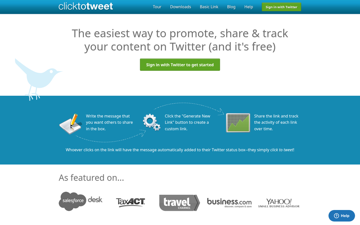 Tweet quote sharing button example