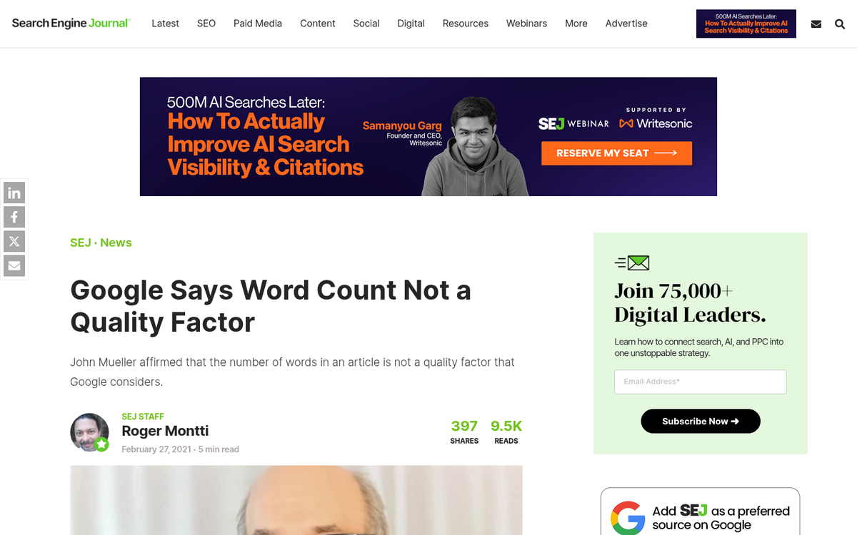 Google search quality guidelines screenshot