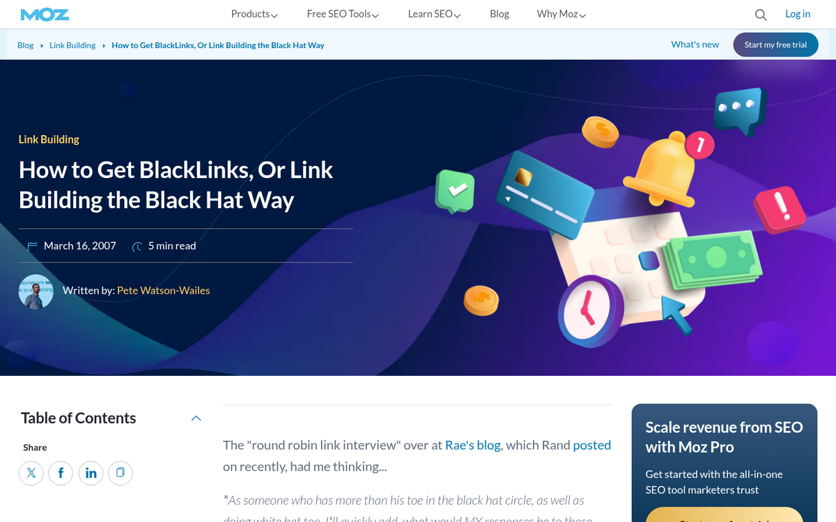 Vintage search engine results page screenshot