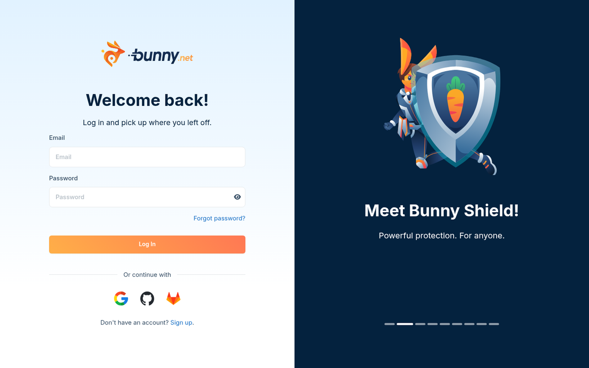 Bunny.net website homepage screenshot