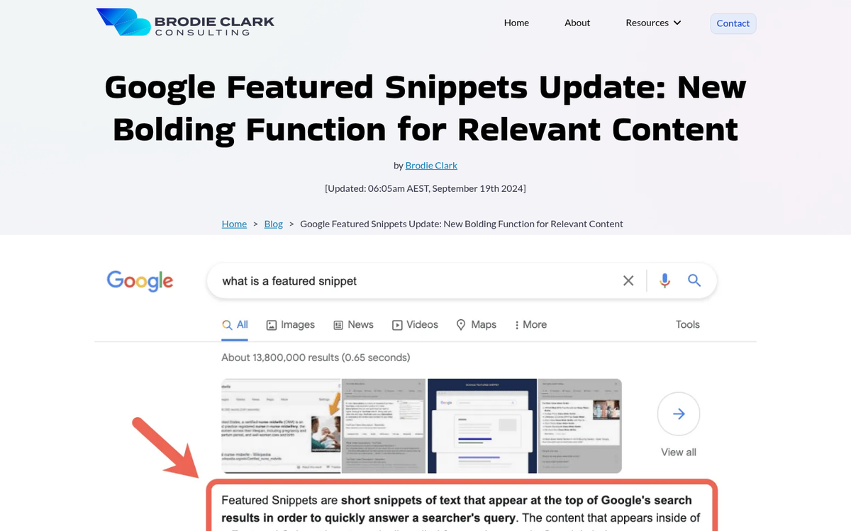 Primary keyword highlighted in meta description field